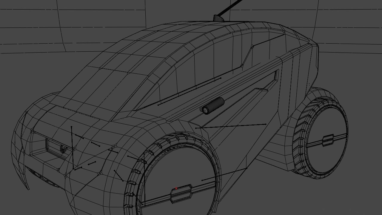 sci-fi city car 3D model_13