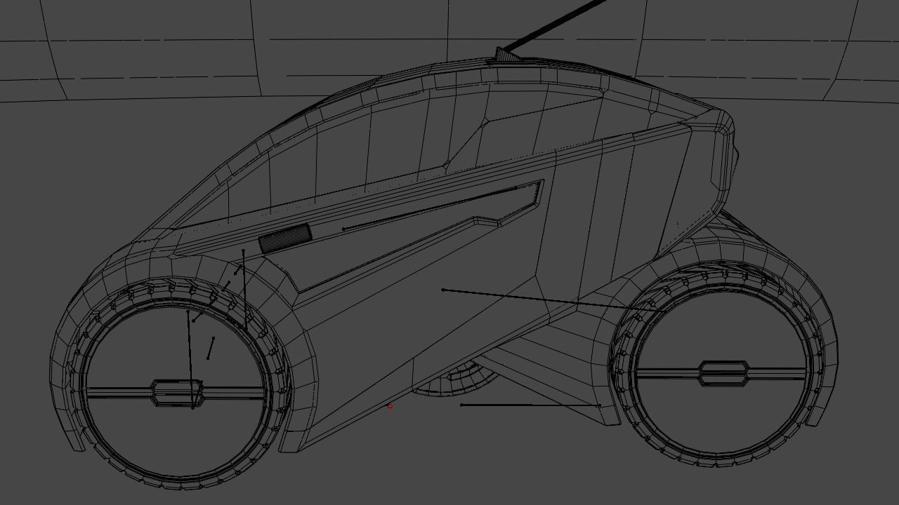 sci-fi city car 3D model_12