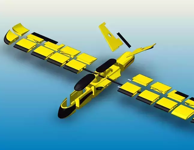 RC PLANE BIG WHALE FPV REMOTE CONTROL 3D print model