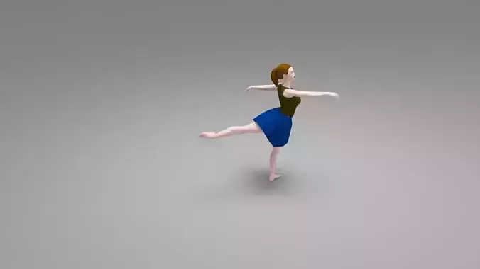 Girl Dancer 3D Model