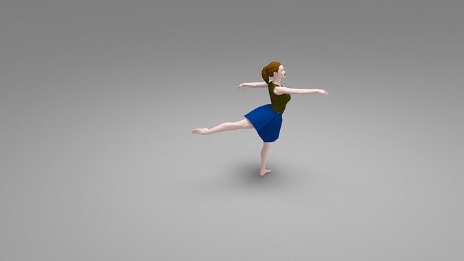 Girl Dancer 3D Model 3D model