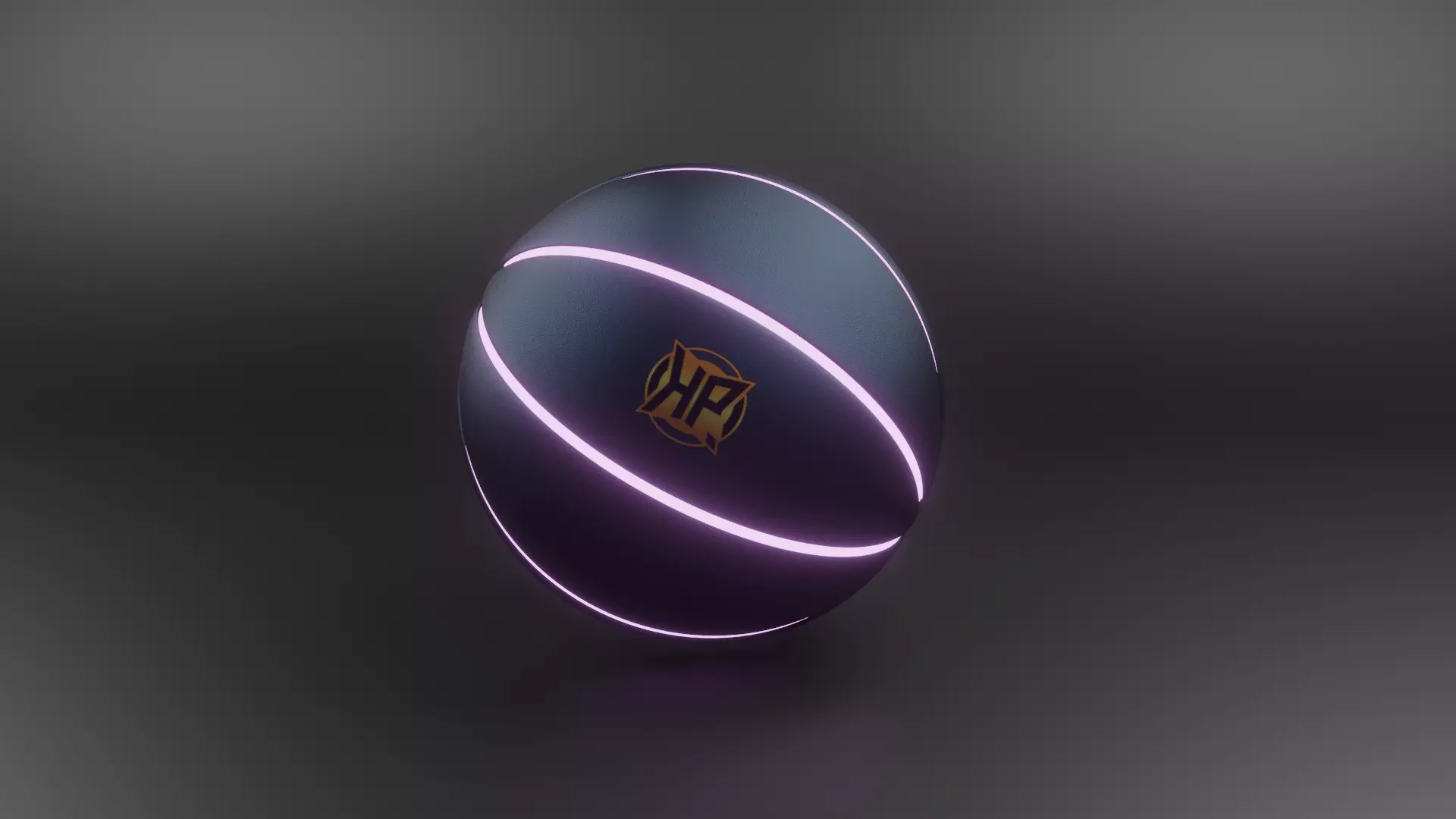 Glowing Basketball Free 3D model