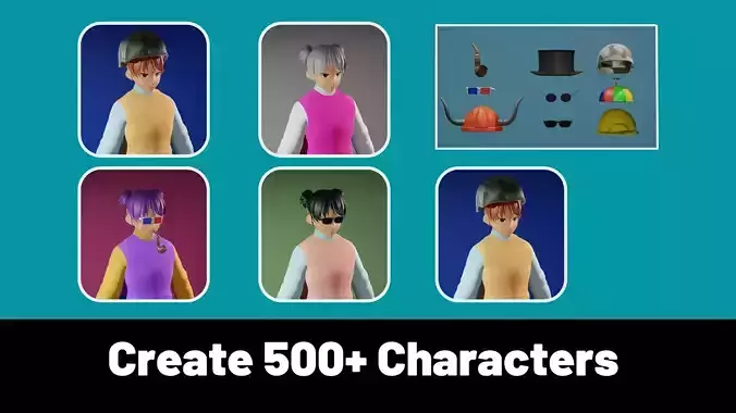 3d NFT Characters - Series CXI