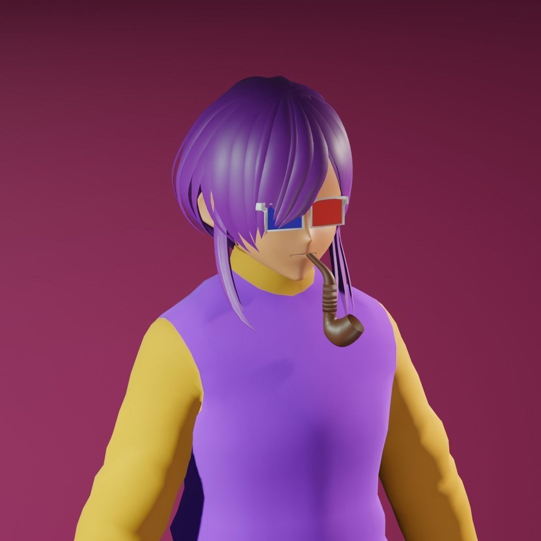 3d NFT Characters - Series CXII Low-poly 3D model_3