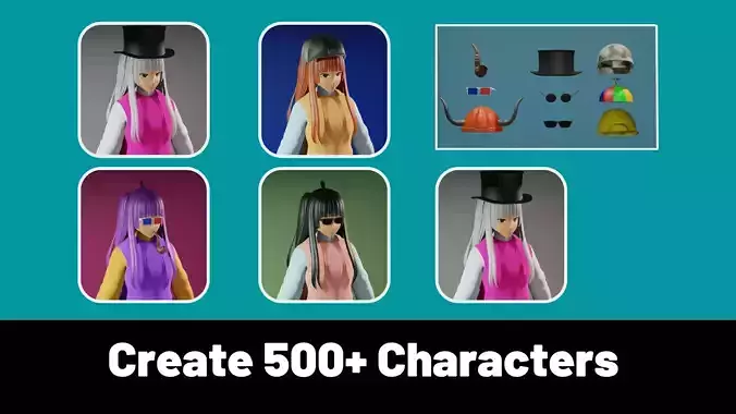 3d NFT Characters - Series CXIII