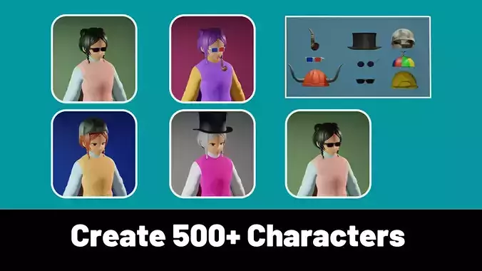 3d NFT Characters - Series CXIV