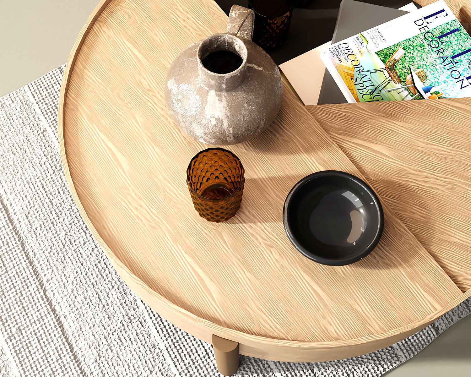 Coffee Table Set 3D model_5