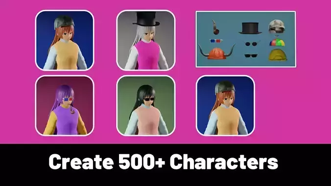 3d NFT Characters - Series CXVII