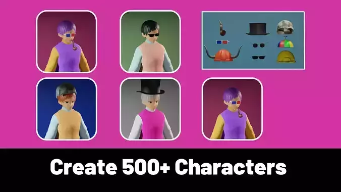 3d NFT Characters - Series CXVIII