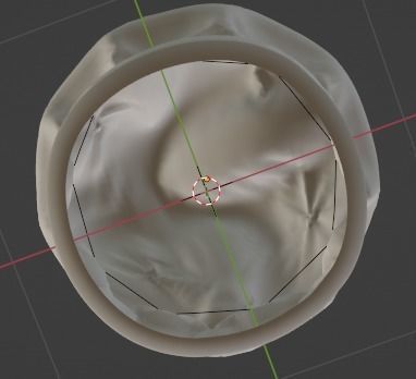 Chef Hat Low-poly 3D model_4