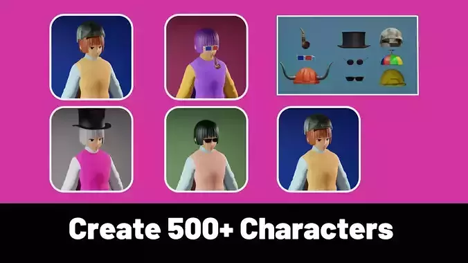 3d NFT Characters - Series CXIX