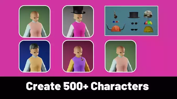 3d NFT Characters - Series CXX