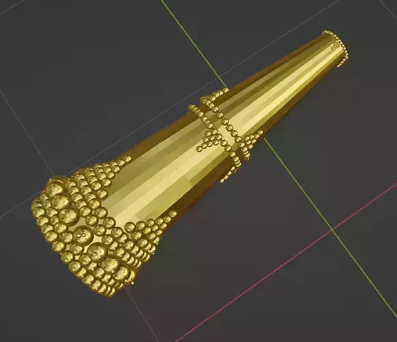 Bactrian Necklace 3D model