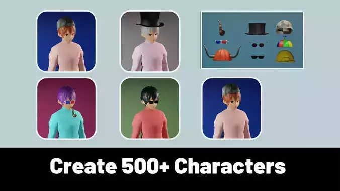 3d NFT Characters - Series CXXI