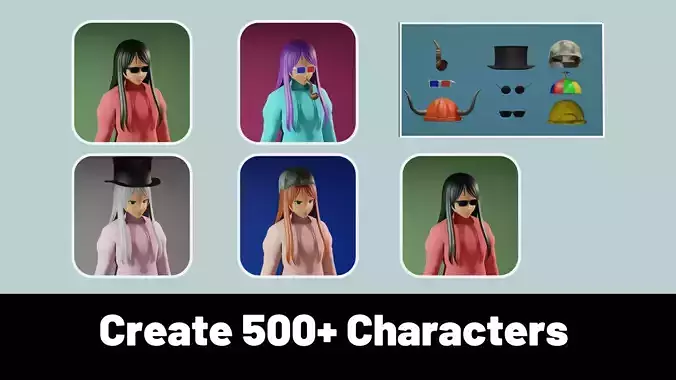 3d NFT Characters - Series CXXII