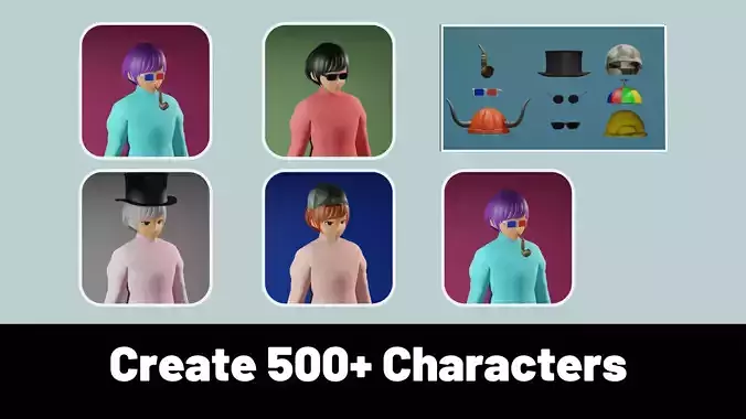 3d NFT Characters - Series CXXIII