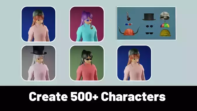 3d NFT Characters - Series CXXV