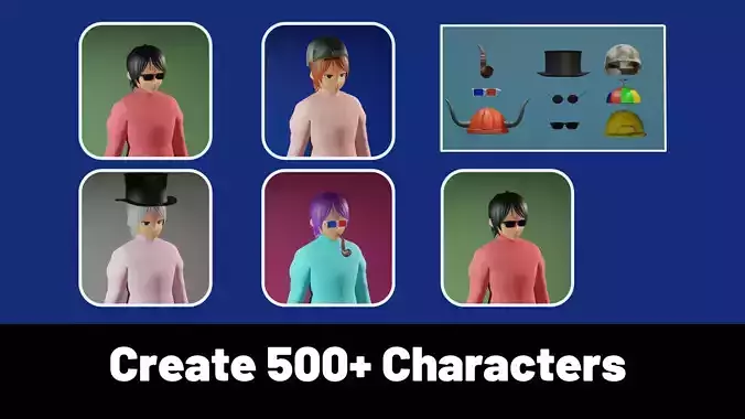 3d NFT Characters - Series CXXVII