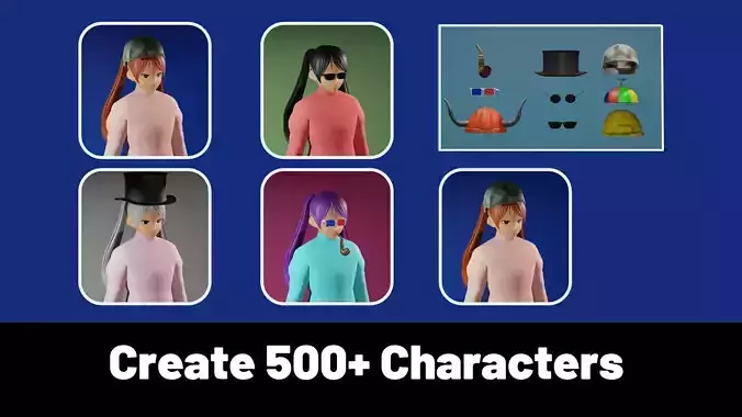 3d NFT Characters - Series CXXVIII