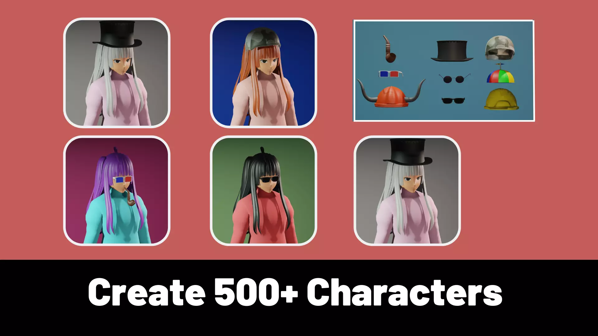 3d NFT Characters - Series CXXXIII Low-poly 3D model_0