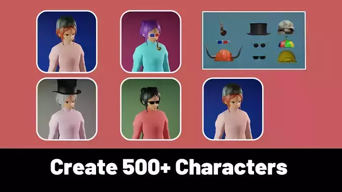 3d NFT Characters - Series CXXXIV