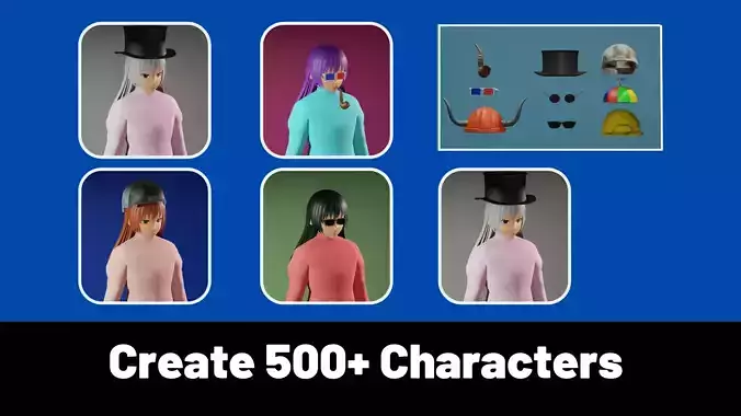 3d NFT Characters - Series CXXXVII