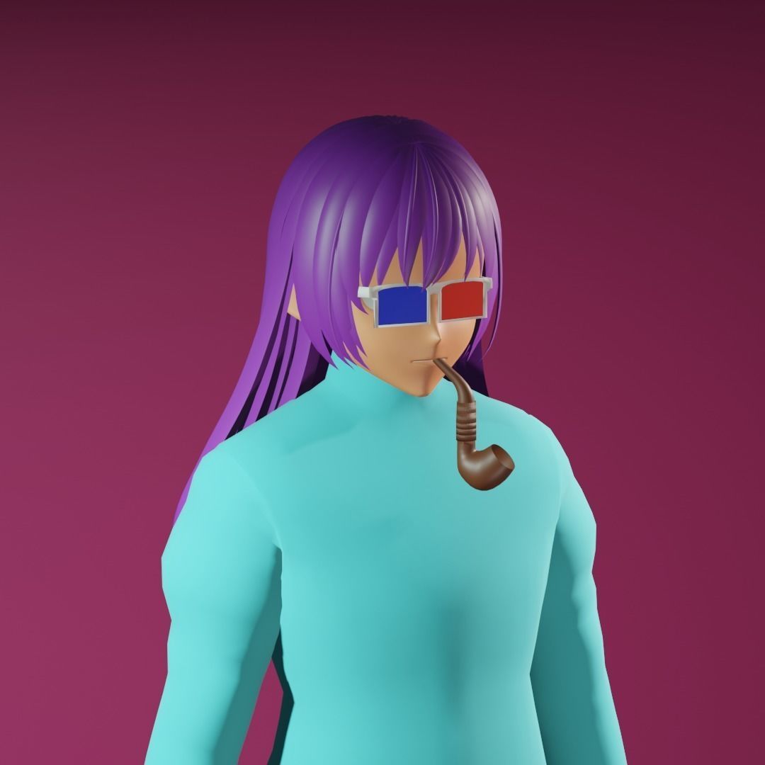 3d NFT Characters - Series CXXXVII Low-poly 3D model_3