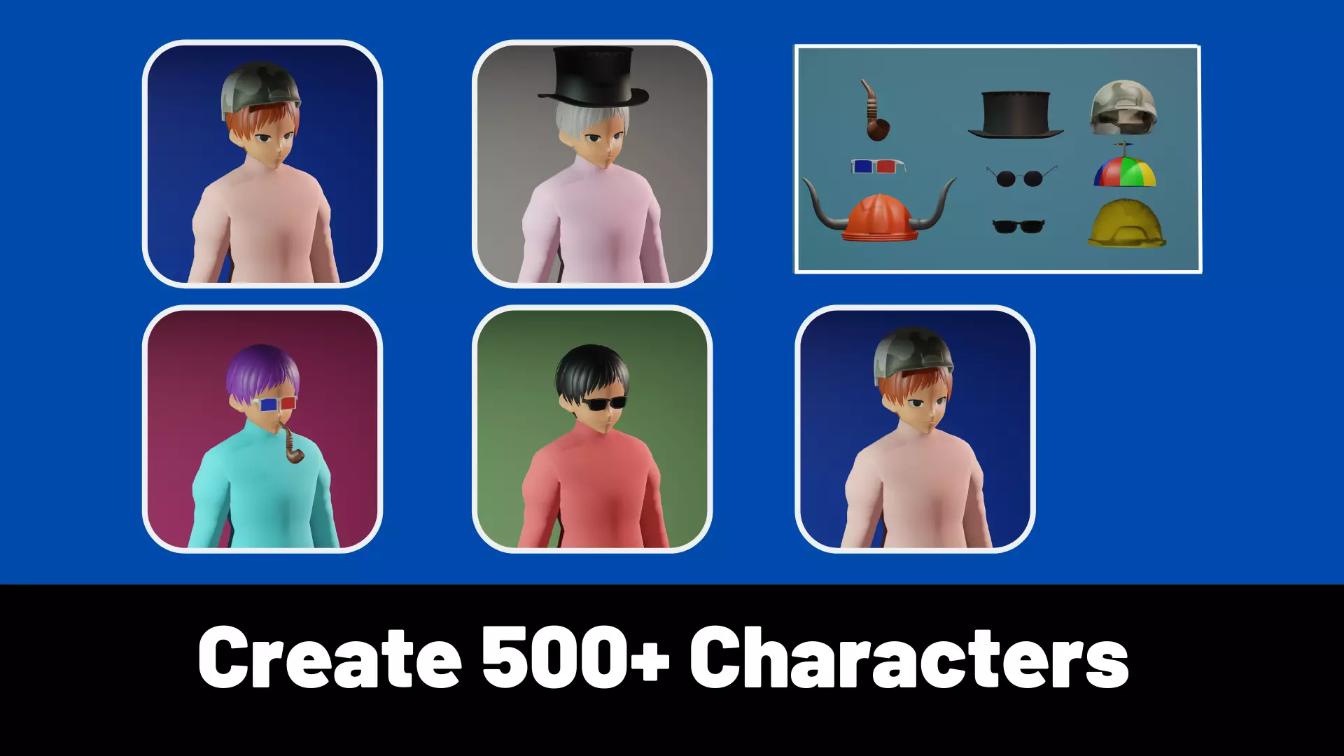 3d NFT Characters - Series CXXXVIII Low-poly 3D model_0