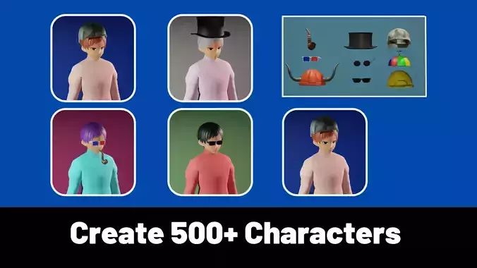 3d NFT Characters - Series CXXXVIII