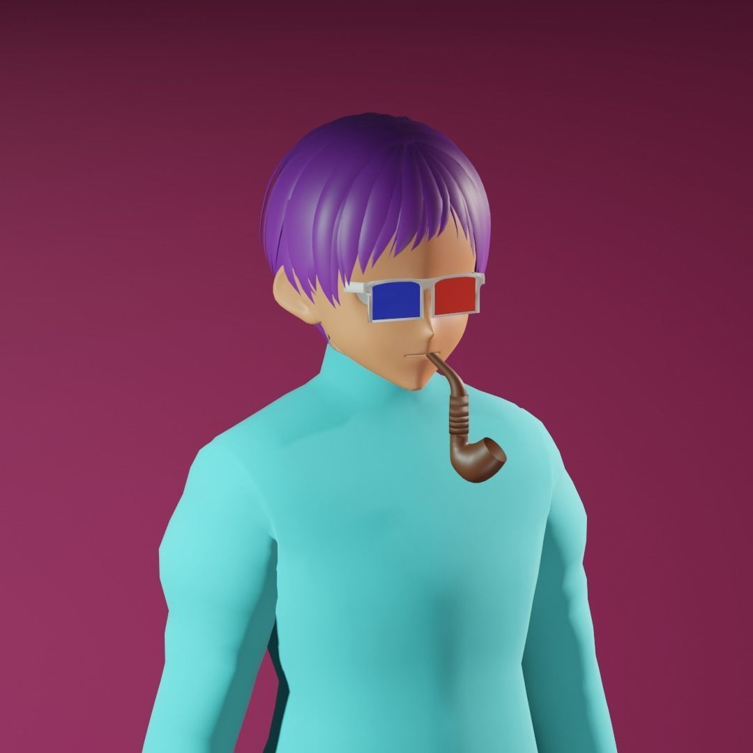 3d NFT Characters - Series CXXXVIII Low-poly 3D model_3