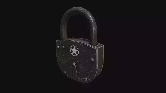 Old army padlock