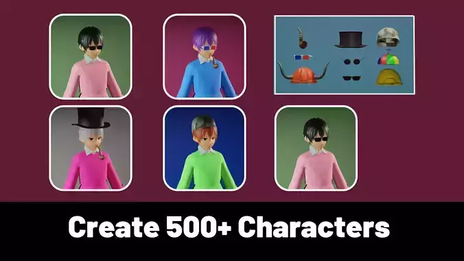 3d NFT Characters - Series CXLI