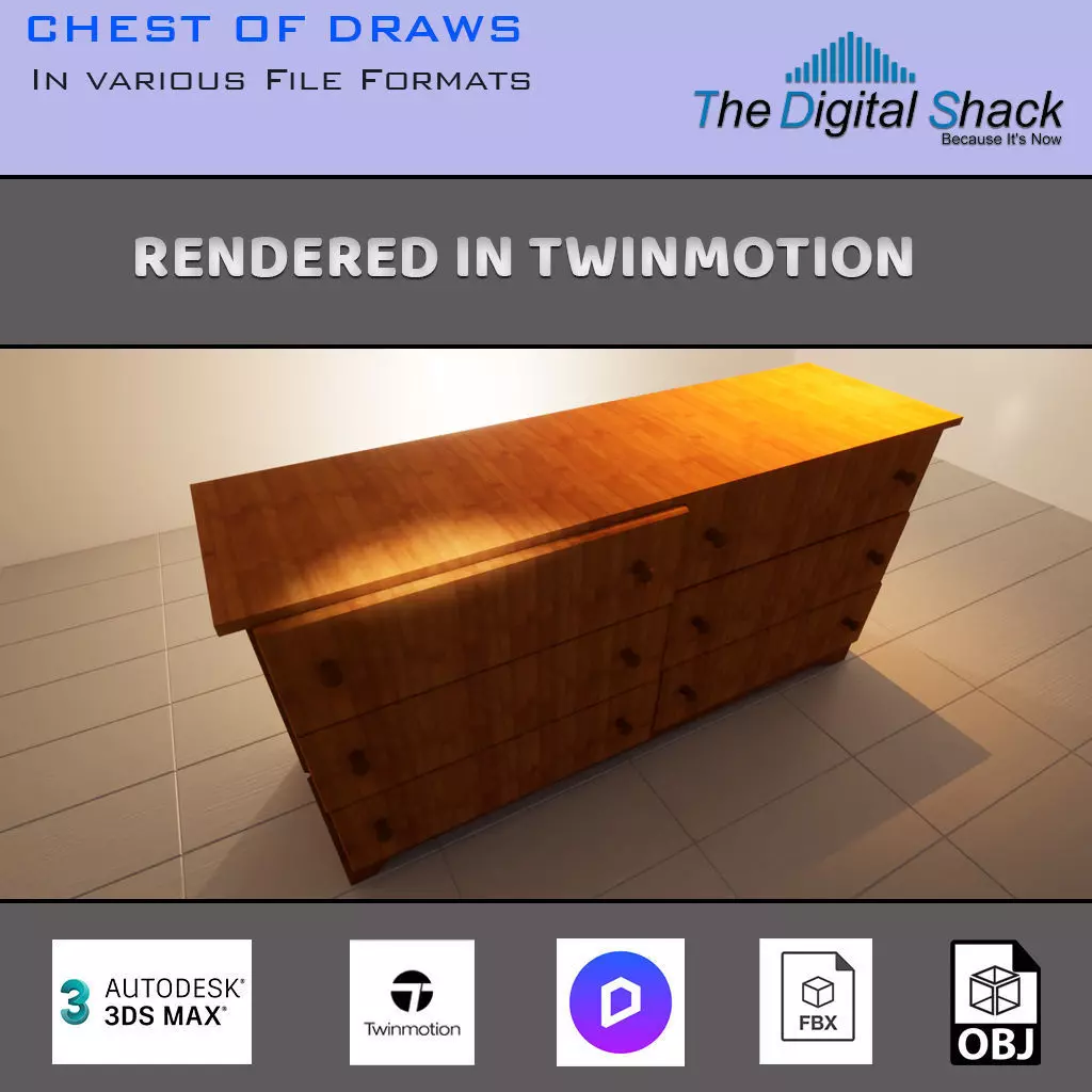 Chest of Draws 3D model_0