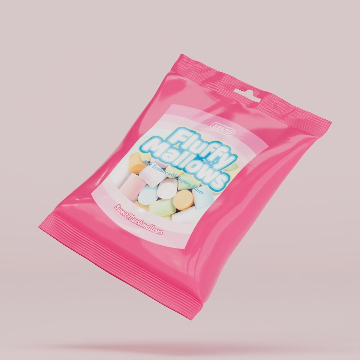 Candy pack 3D model_2