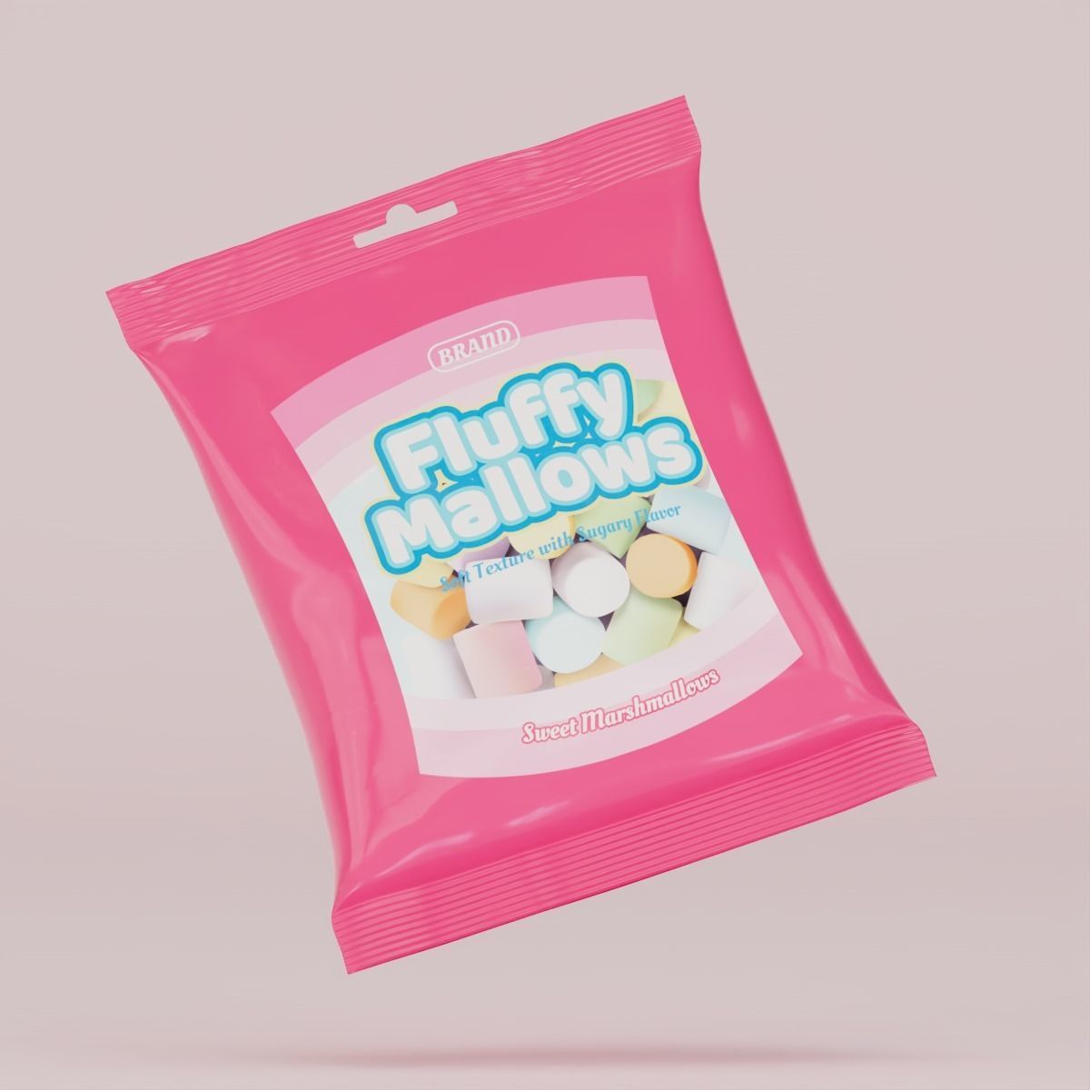 Candy pack 3D model_1