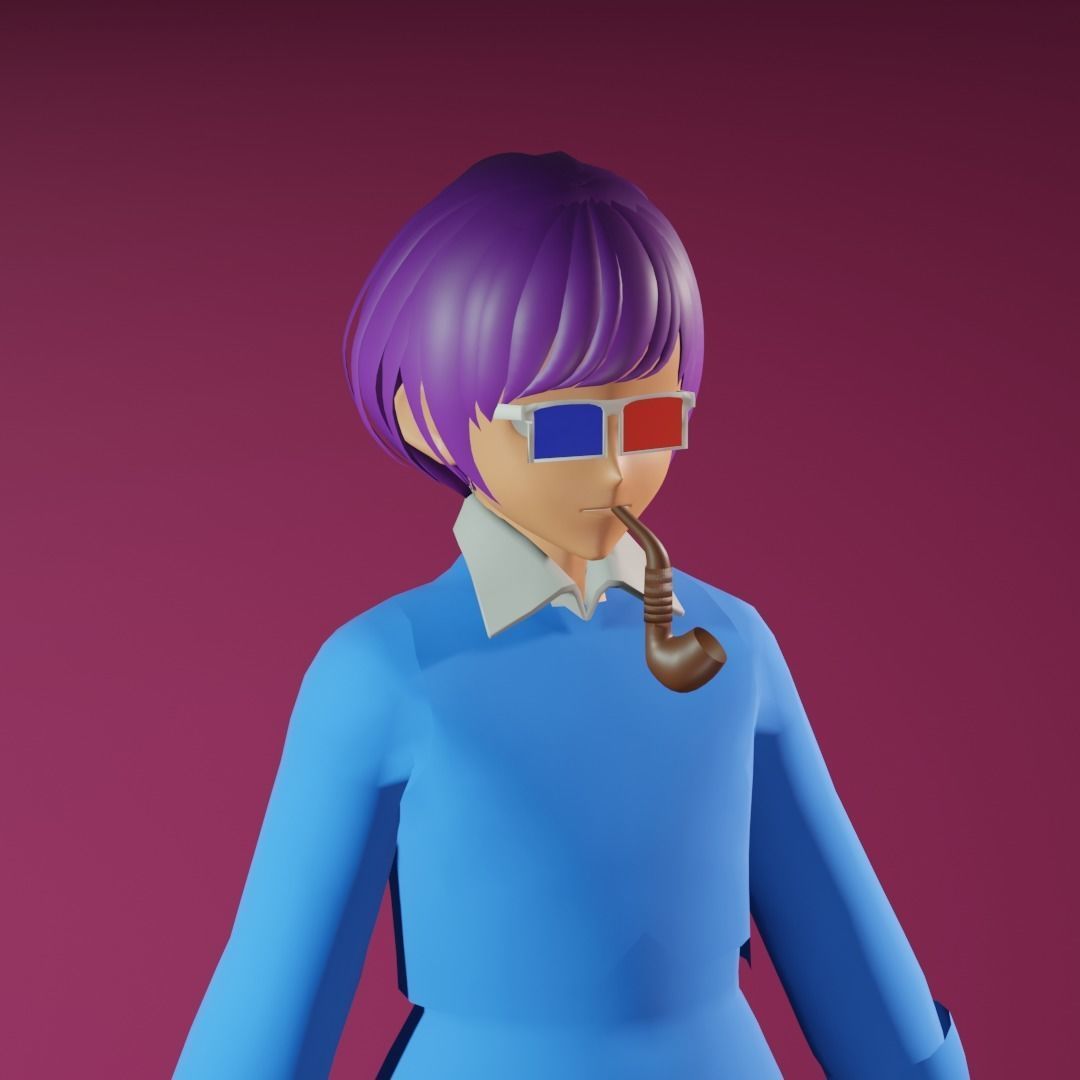 3d NFT Characters - Series CXLIII Low-poly 3D model_3