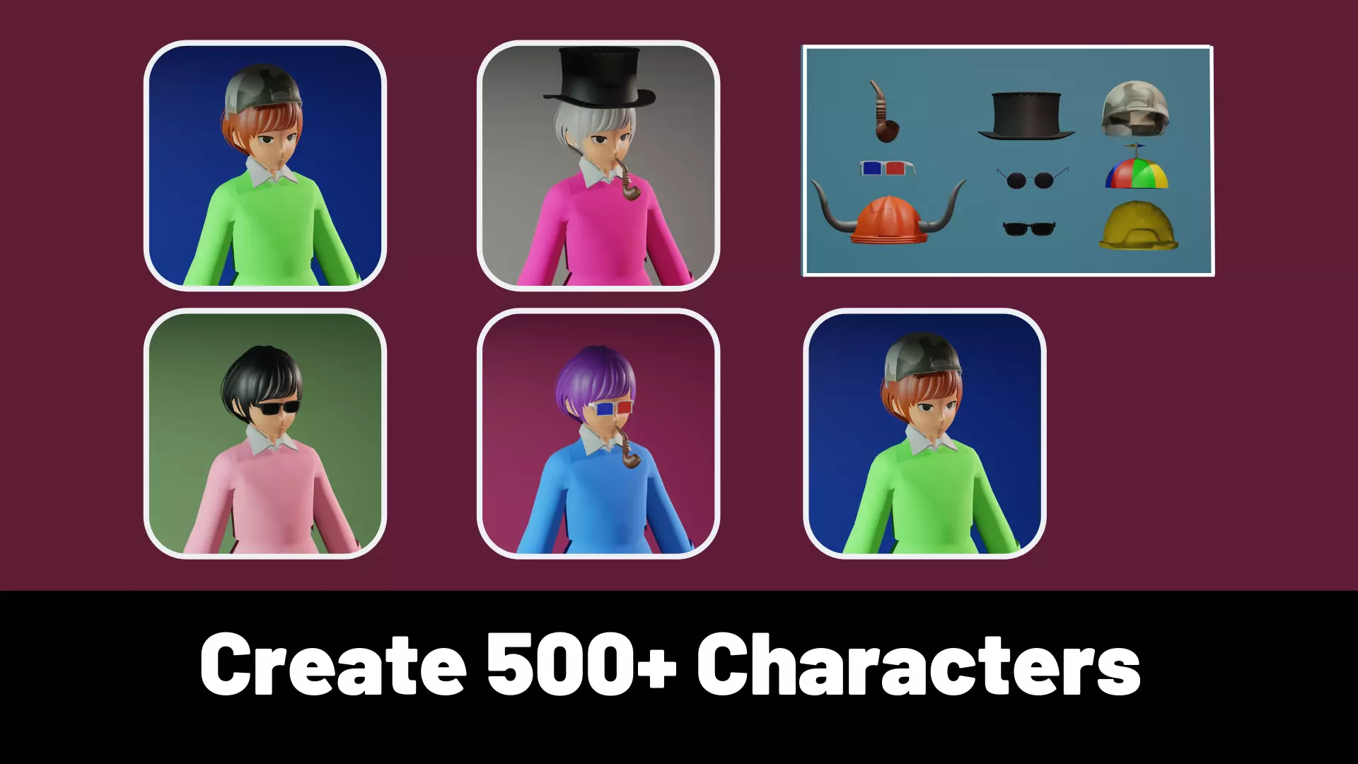 3d NFT Characters - Series CXLIII Low-poly 3D model_0