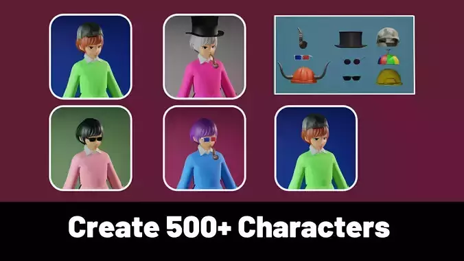 3d NFT Characters - Series CXLIII