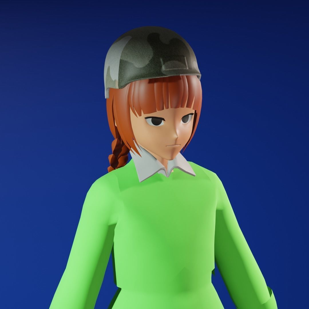 3d NFT Characters - Series CXLIV Low-poly 3D model_3