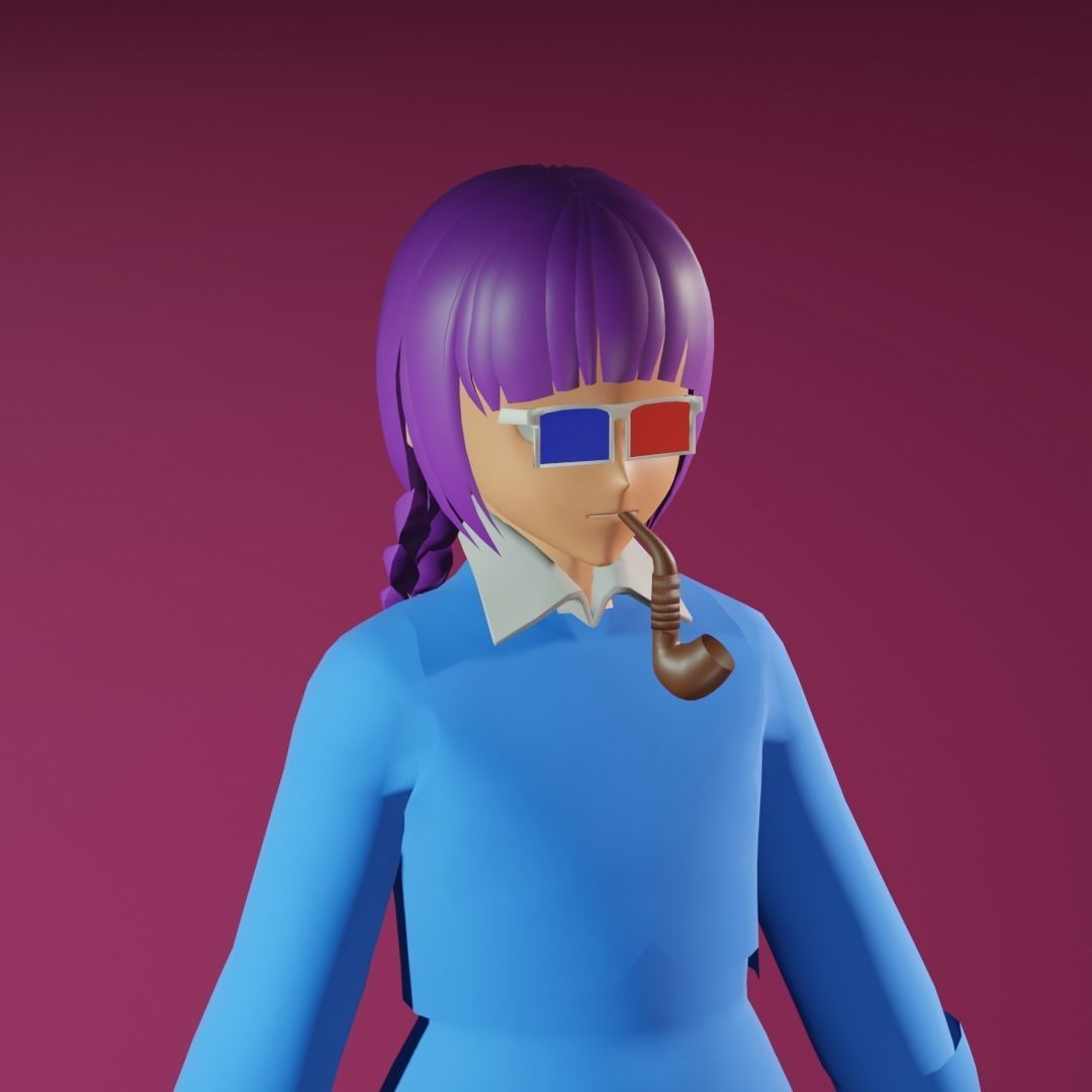 3d NFT Characters - Series CXLIV Low-poly 3D model_2