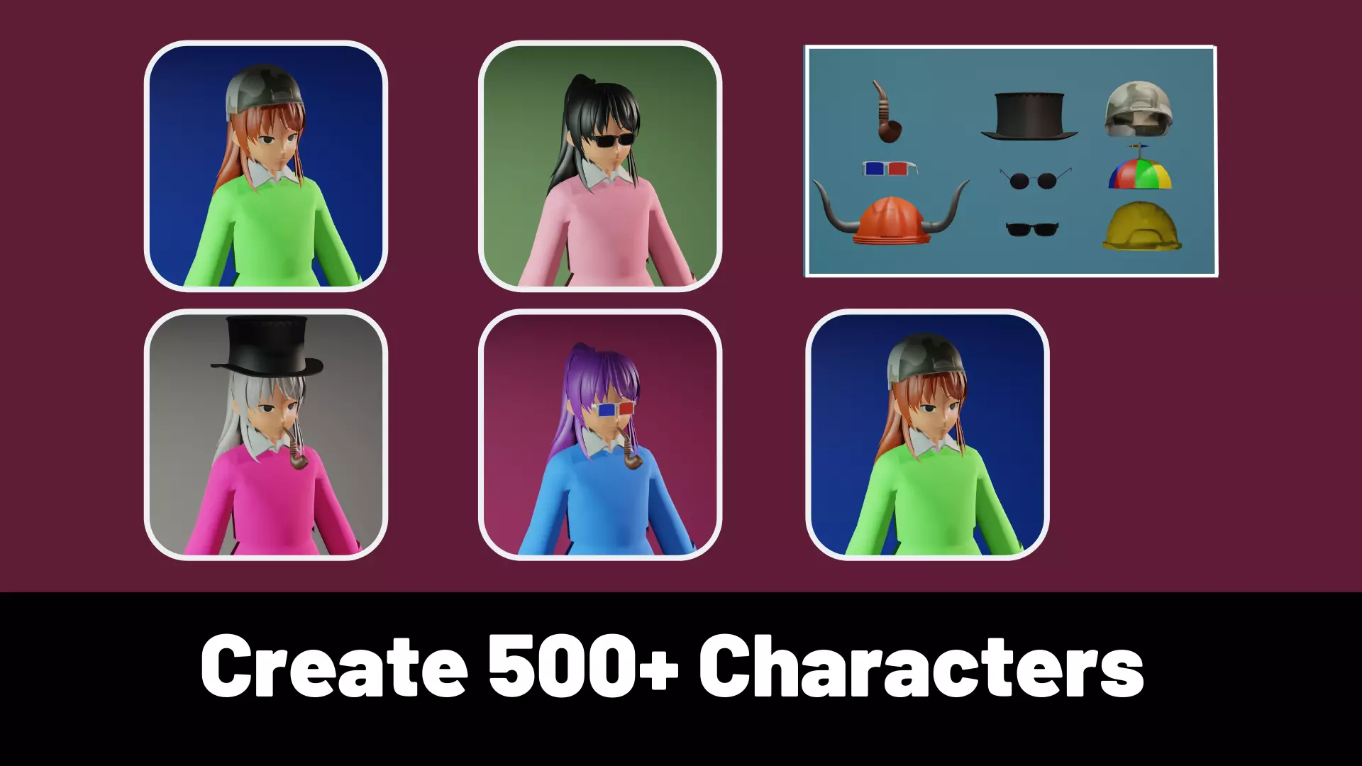 3d NFT Characters - Series CXLV Low-poly 3D model_0