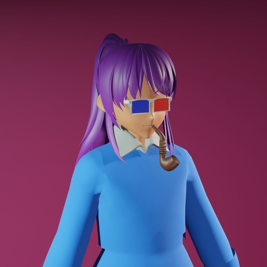 3d NFT Characters - Series CXLV Low-poly 3D model_3