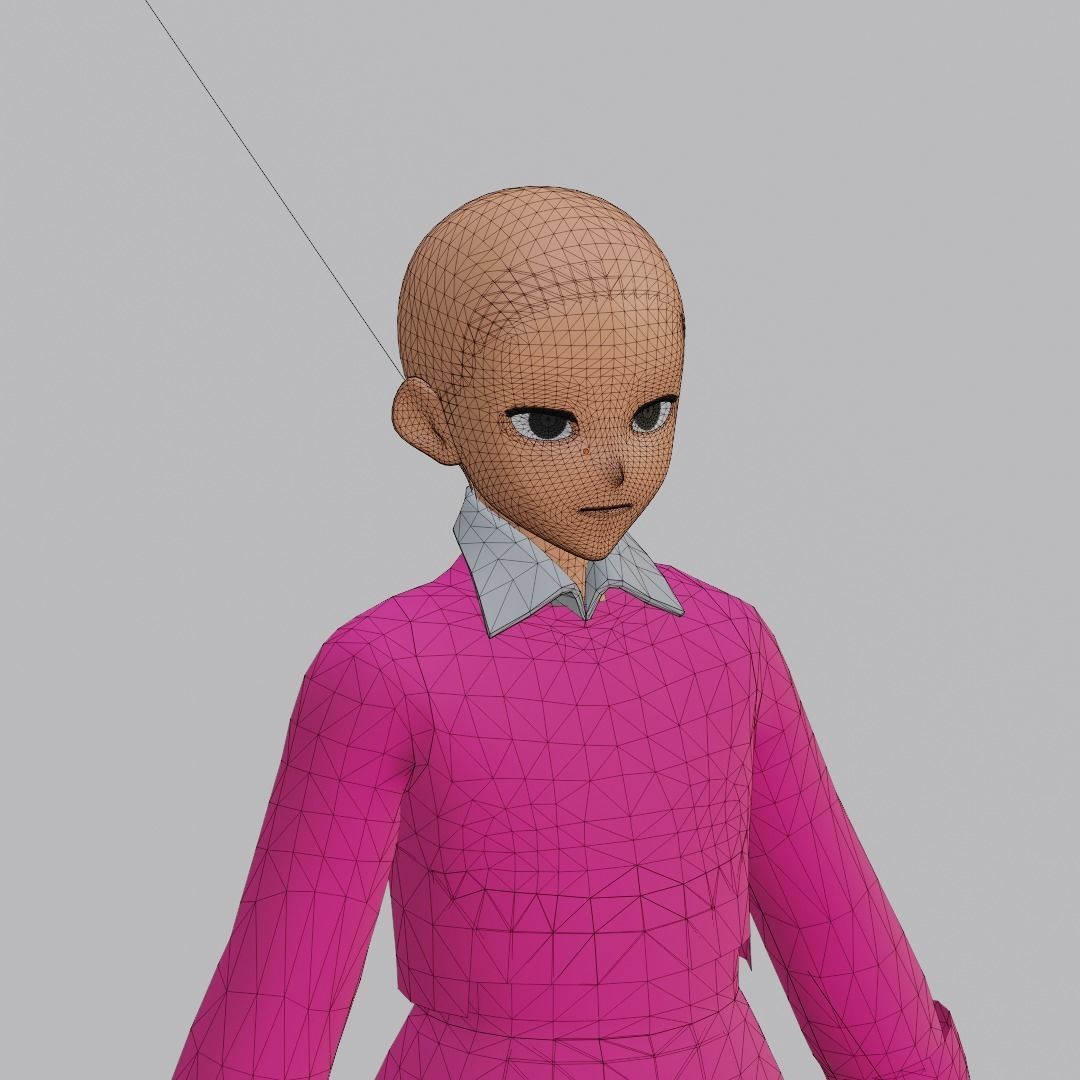 3d NFT Characters - Series CXLV Low-poly 3D model_6