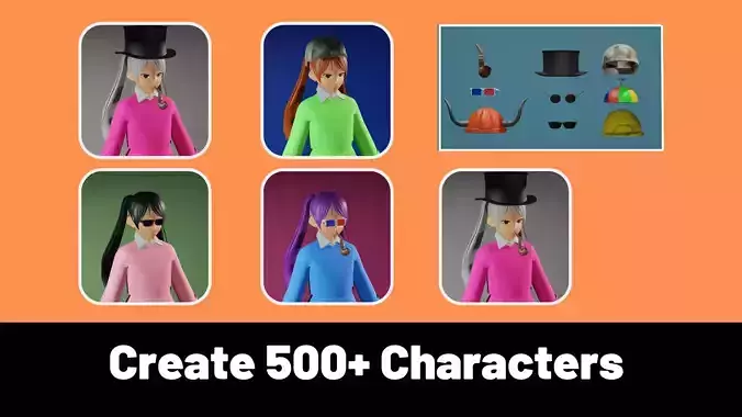 3d NFT Characters - Series CXLVIII