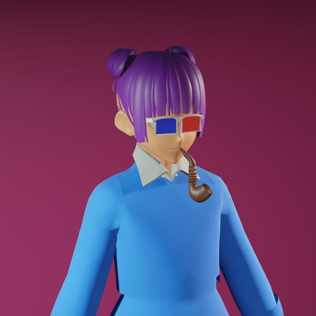 3d NFT Characters - Series CL Low-poly 3D model_3