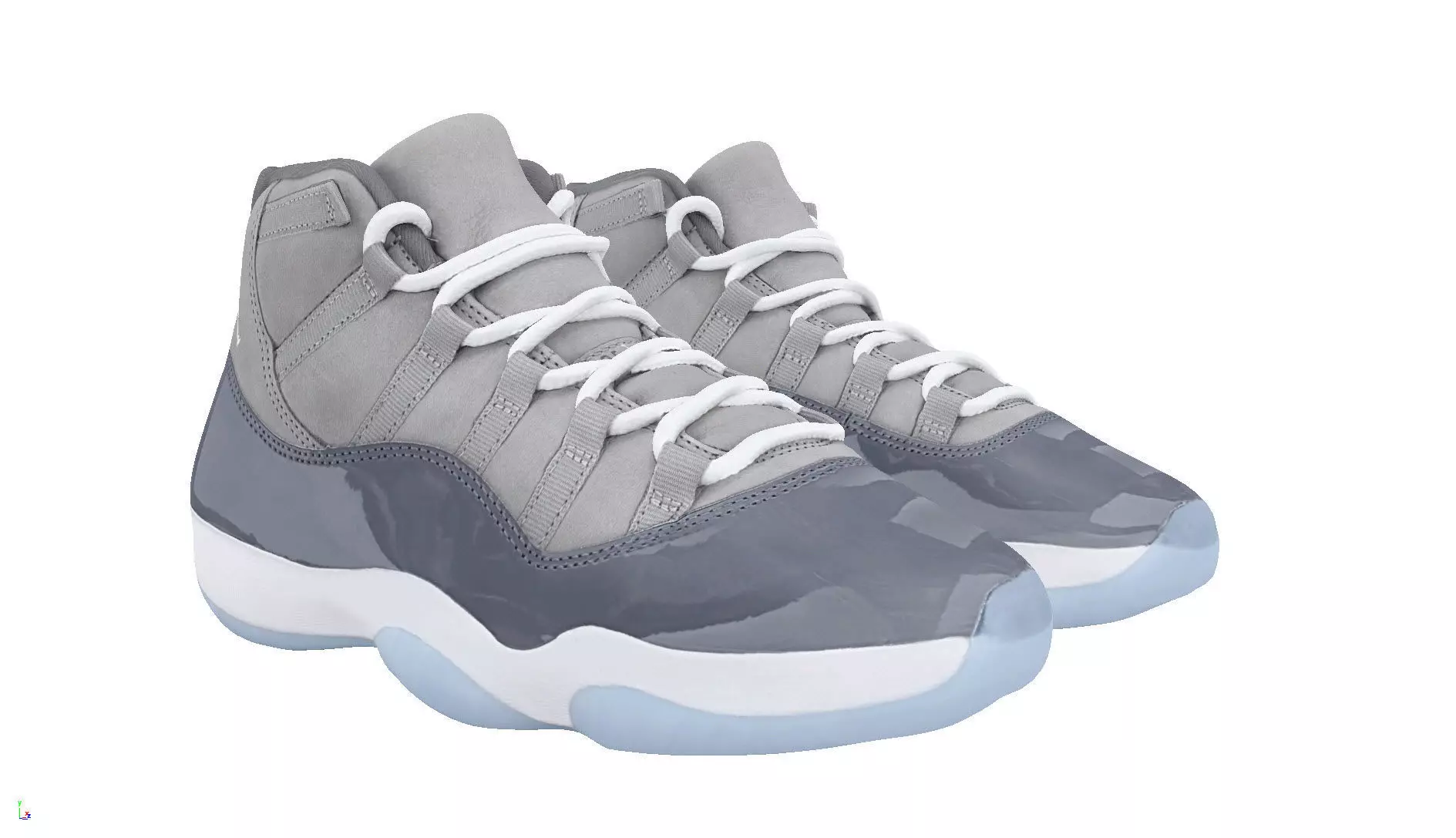 Nike air jordan 11 Retro Cool Grey 3D model | CGTrader