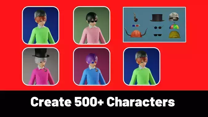 3d NFT Characters - Series CLV