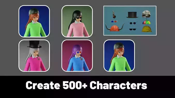 3d NFT Characters - Series CLVII