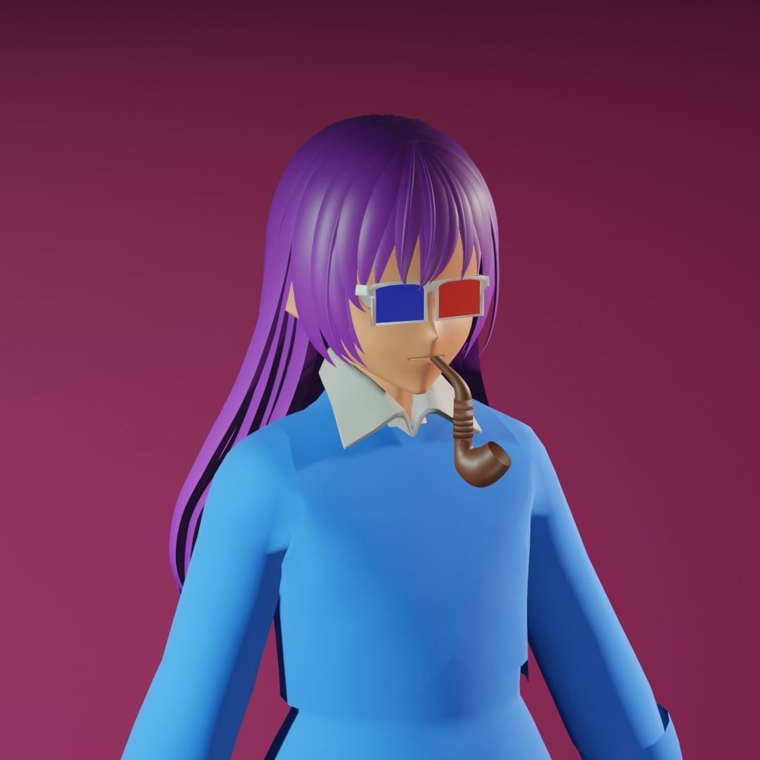 3d NFT Characters - Series CLVII Low-poly 3D model_3