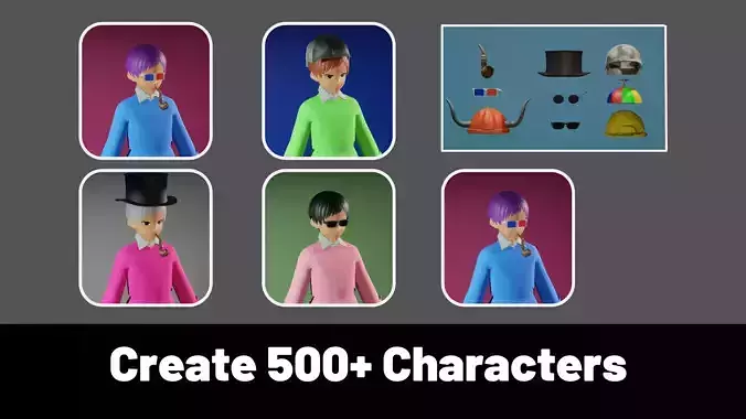 3d NFT Characters - Series CLVIII